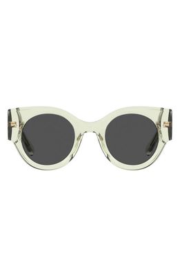 Chiara Ferragni 47mm Round Sunglasses in Green/Grey