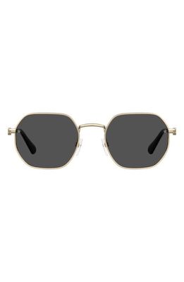 Chiara Ferragni 50mm Square Sunglasses in Gold /Grey