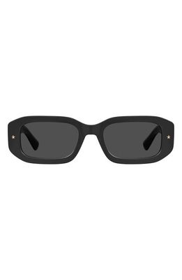 Chiara Ferragni 53mm Rectangular Sunglasses in Black/Grey