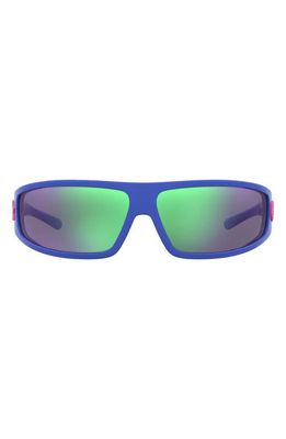 Chiara Ferragni 53mm Wraparound Sunglasses in Blue /Green Multi