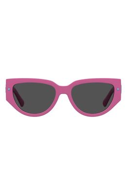 Chiara Ferragni 54mm Round Sunglasses in Pink /Grey
