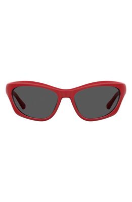 Chiara Ferragni 60mm Cat Eye Sunglasses in Red/Grey
