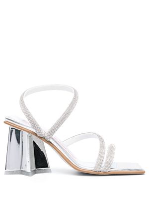 Chiara Ferragni Andromeda rhinestone-embellished sandals - Silver