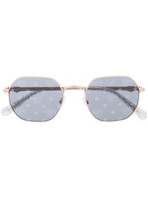 Chiara Ferragni CF 1019/S round-frame sunglasses - Gold
