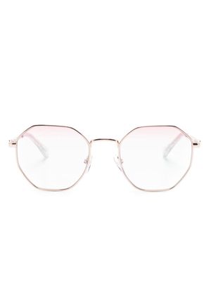 Chiara Ferragni CF 1021/BB round-frame glasses - Gold