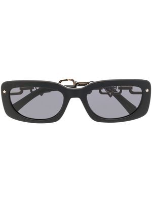 Chiara Ferragni chain-detail square sunglasses - Black