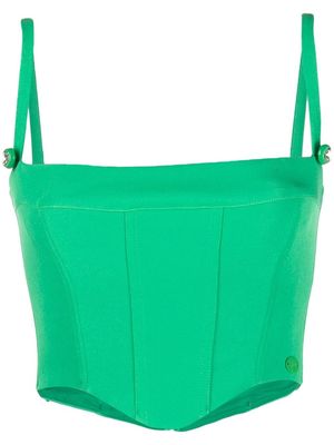 Chiara Ferragni corset-style top - Green