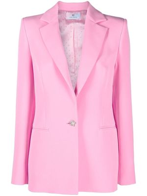 Chiara Ferragni crystal-embellished single-breasted blazer - Pink