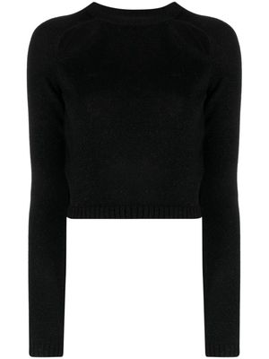 Chiara Ferragni cut-out cropped jumper - Black