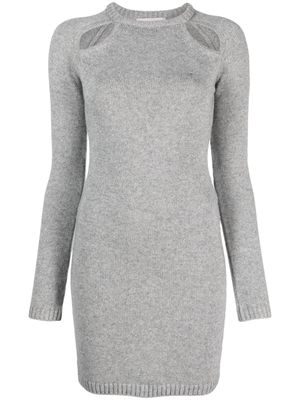 Chiara Ferragni cut-out knitted minidress - Grey