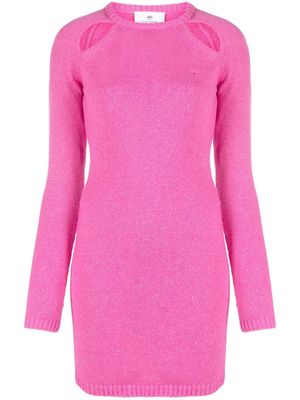 Chiara Ferragni cut-out knitted minidress - Pink