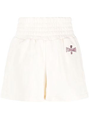 Chiara Ferragni elasticated-waistband cotton shorts - Neutrals