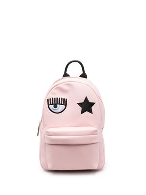 Chiara Ferragni eye and star-motif backpack - Pink