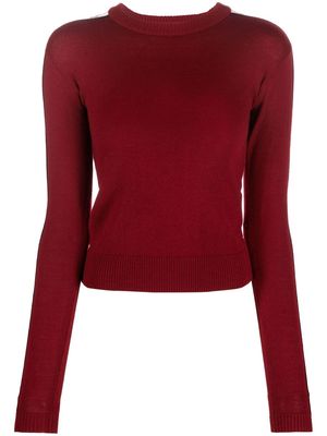 Chiara Ferragni Eye Like logo-trim knitted jumper - Red