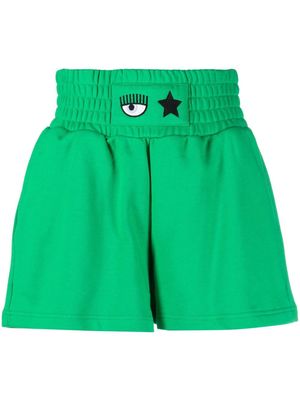 Chiara Ferragni Eye-Like motif shorts - Green