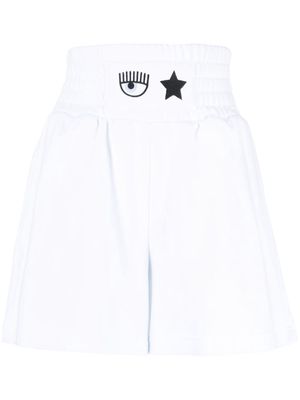 Chiara Ferragni Eye-Like motif shorts - White