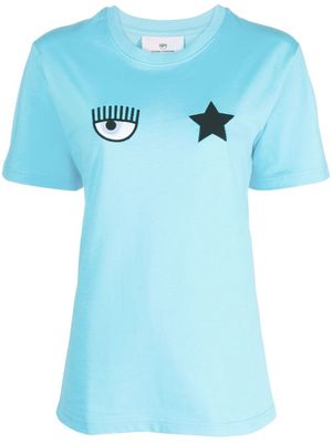 Chiara Ferragni Eye Star cotton T-shirt - Blue