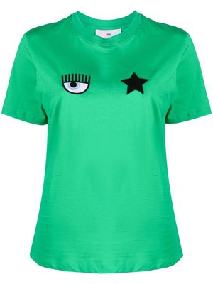 Chiara Ferragni Eye Star cotton T-shirt - Green