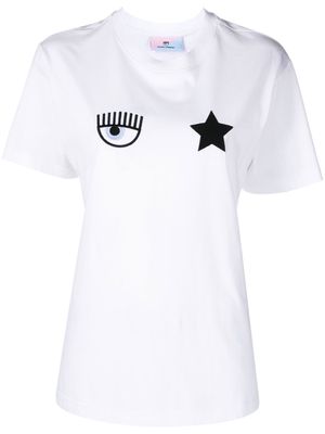 Chiara Ferragni Eye Star cotton T-shirt - White