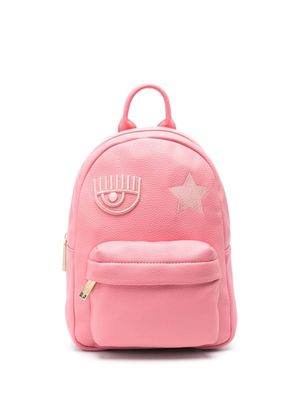 Chiara Ferragni Eye Star faux-leather backpack - Pink
