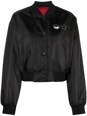 Chiara Ferragni Eye Star logo bomber jacket - Black