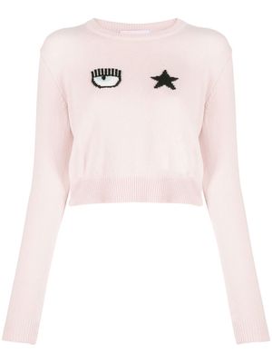 Chiara Ferragni Eye Star long-sleeve jumper - Pink
