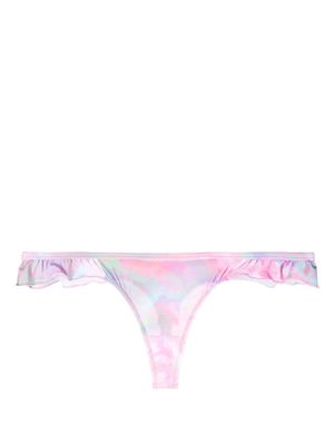 Chiara Ferragni Eye Star ruffle bikini bottoms - Pink
