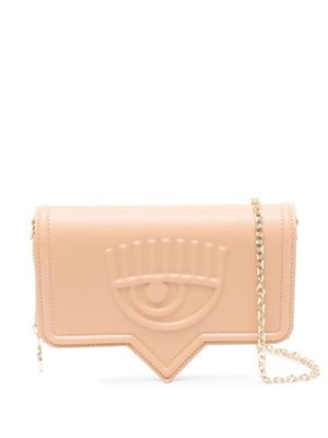 Chiara Ferragni Eyelike chain wallet - Neutrals