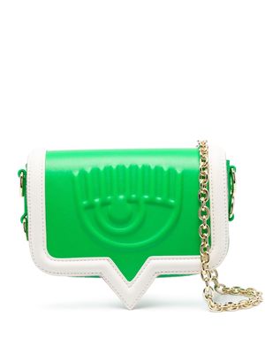 Chiara Ferragni Eyelike colour-block shoulder bag - Green