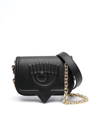 Chiara Ferragni Eyelike-embossed belt bag - Black