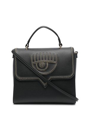 Chiara Ferragni Eyelike studded tote bag - Black