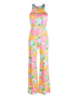 Chiara Ferragni floral-print jumpsuit - Pink
