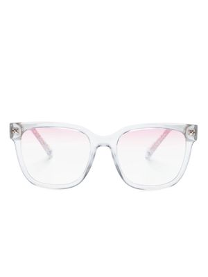 Chiara Ferragni glitter square-frame sunglasses - Silver
