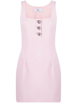 Chiara Ferragni heart-button mini dress - Pink