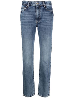 Chiara Ferragni high-rise slim-cut cotton jeans - Blue