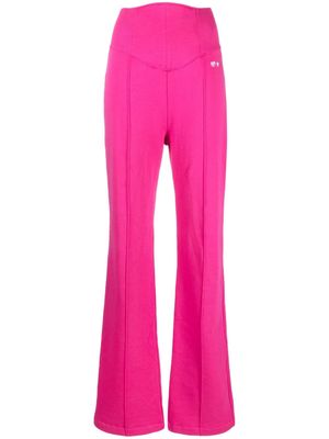 Chiara Ferragni high-waisted flared trousers - Pink