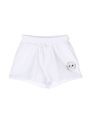 Chiara Ferragni Kids embroidered-logo tennis shorts - White