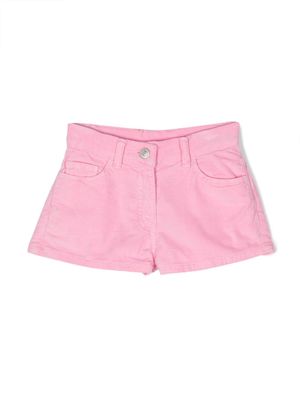 Chiara Ferragni Kids Eye Star patch-detail denim shorts - Pink