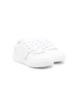 Chiara Ferragni Kids lace-up calf-leather sneakers - White