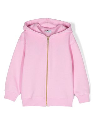 Chiara Ferragni Kids logo-embroidered hooded jacket - Pink