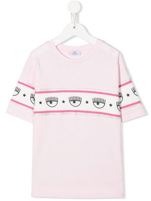 Chiara Ferragni Kids logo-print cotton T-shirt - Pink