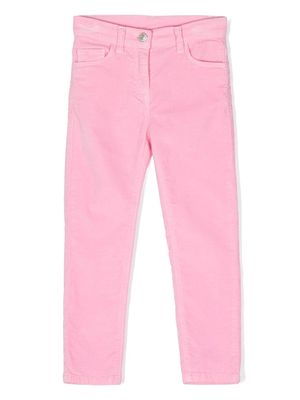 Chiara Ferragni Kids star-patch straight-leg trousers - Pink