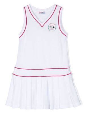 Chiara Ferragni Kids Tennis club piqué dress - White