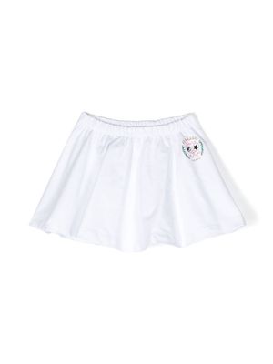 Chiara Ferragni Kids tennis logo-embroidered skirt - White