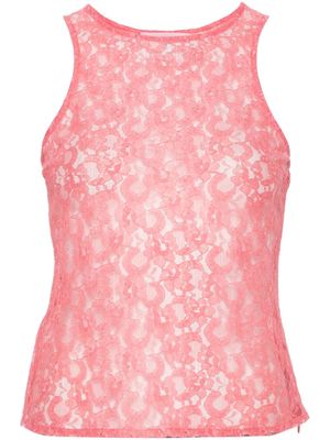 Chiara Ferragni lace sleeveless top - Pink
