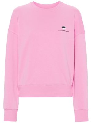 Chiara Ferragni logo-appliqué sweatshirt - Pink