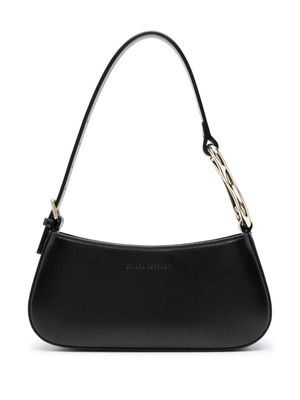 Chiara Ferragni logo-debossed shoulder bag - Black