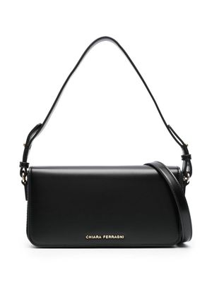 Chiara Ferragni logo-lettering faux-leather bag - Black
