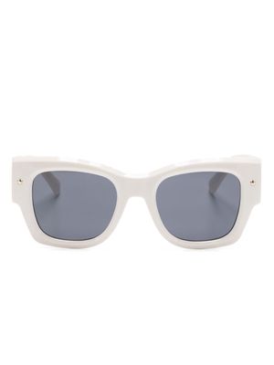 Chiara Ferragni logo-plaque square-frame sunglasses - White