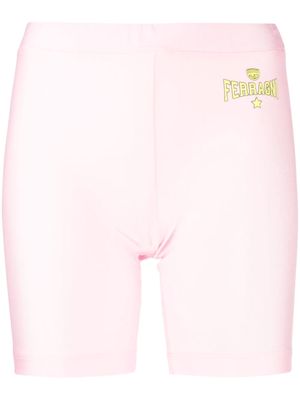 Chiara Ferragni logo-print biker shorts - Pink